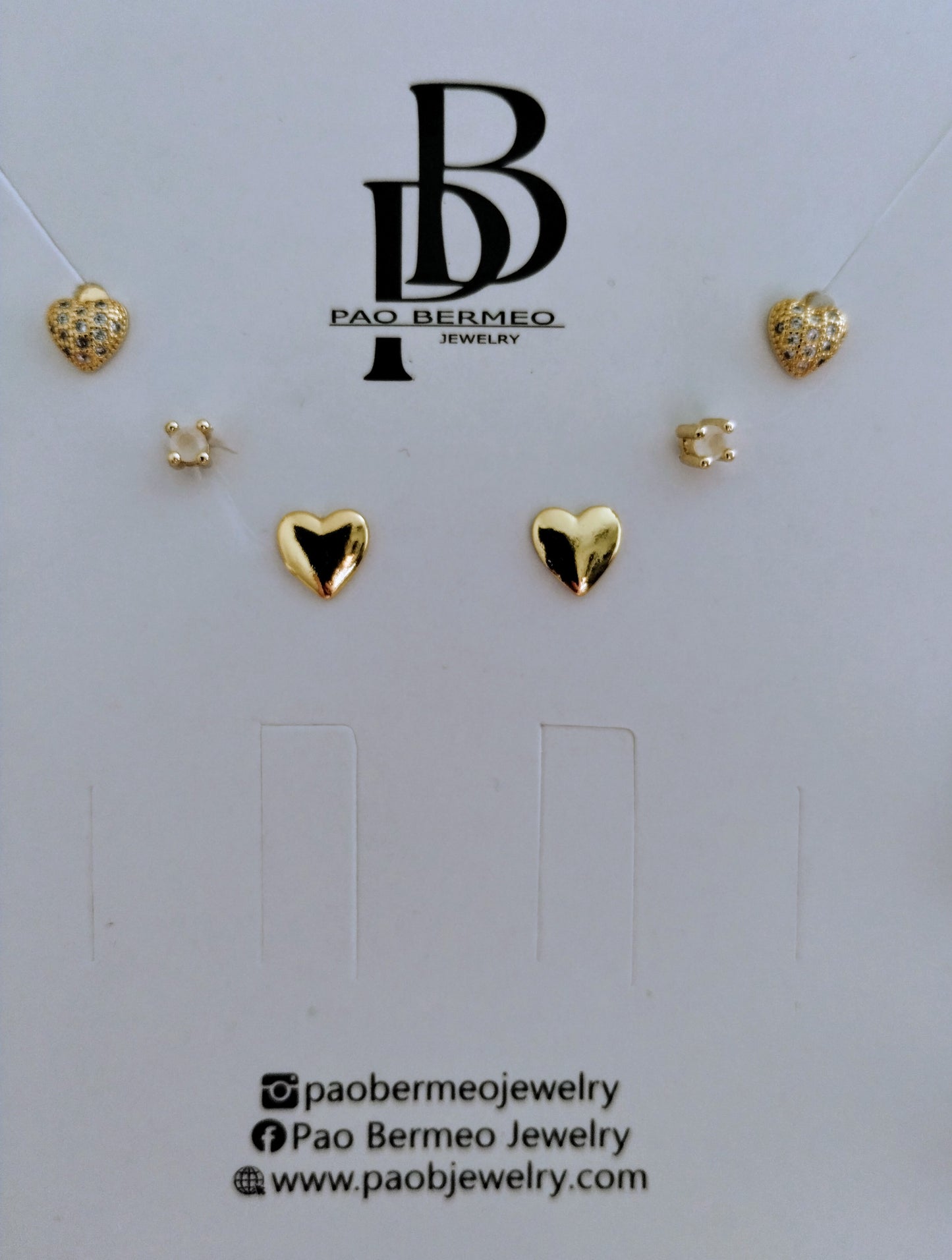 MINI LOVE HEARTS GOLD SET