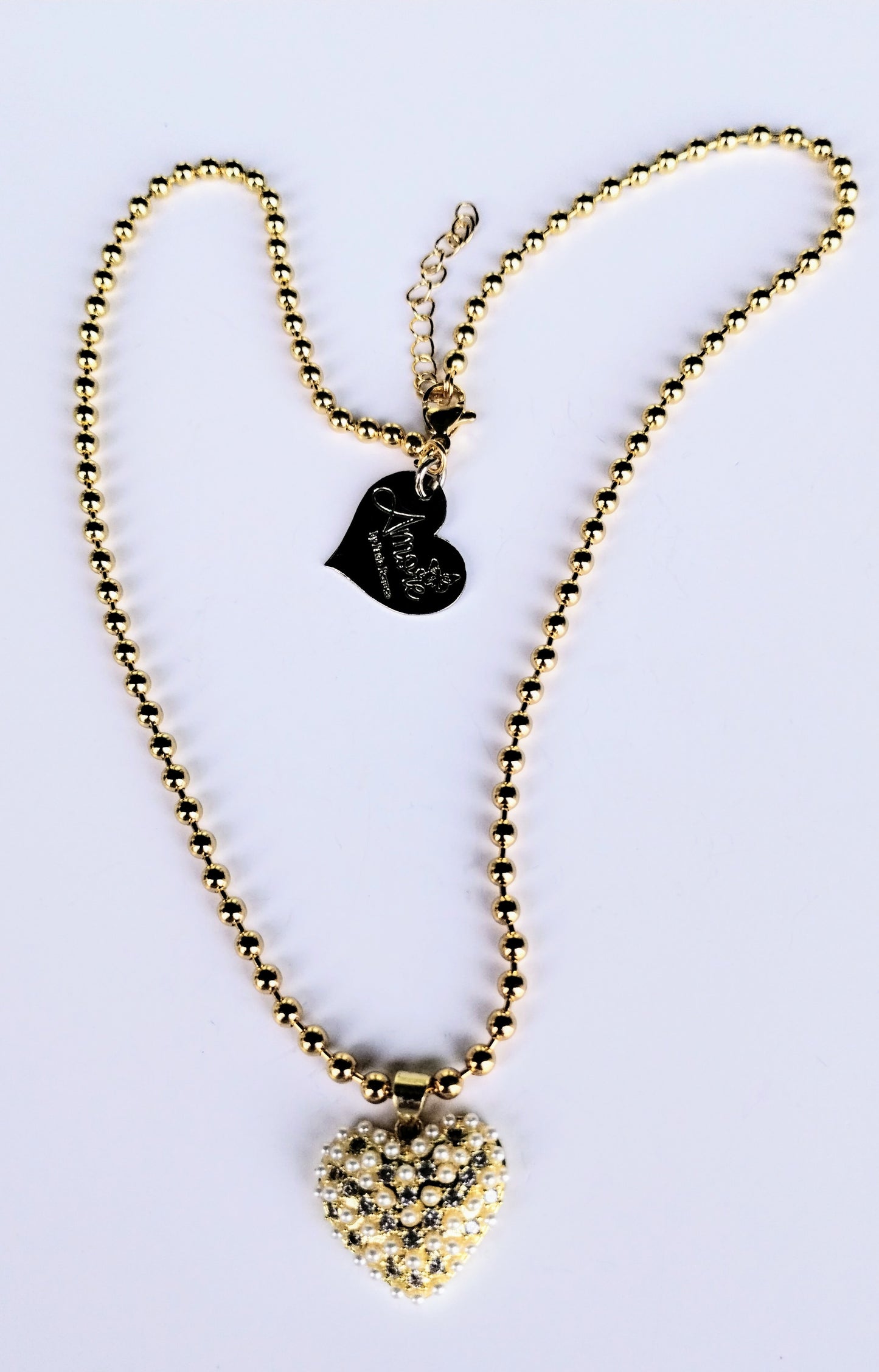 MARY HEART GOLD NECKLACE