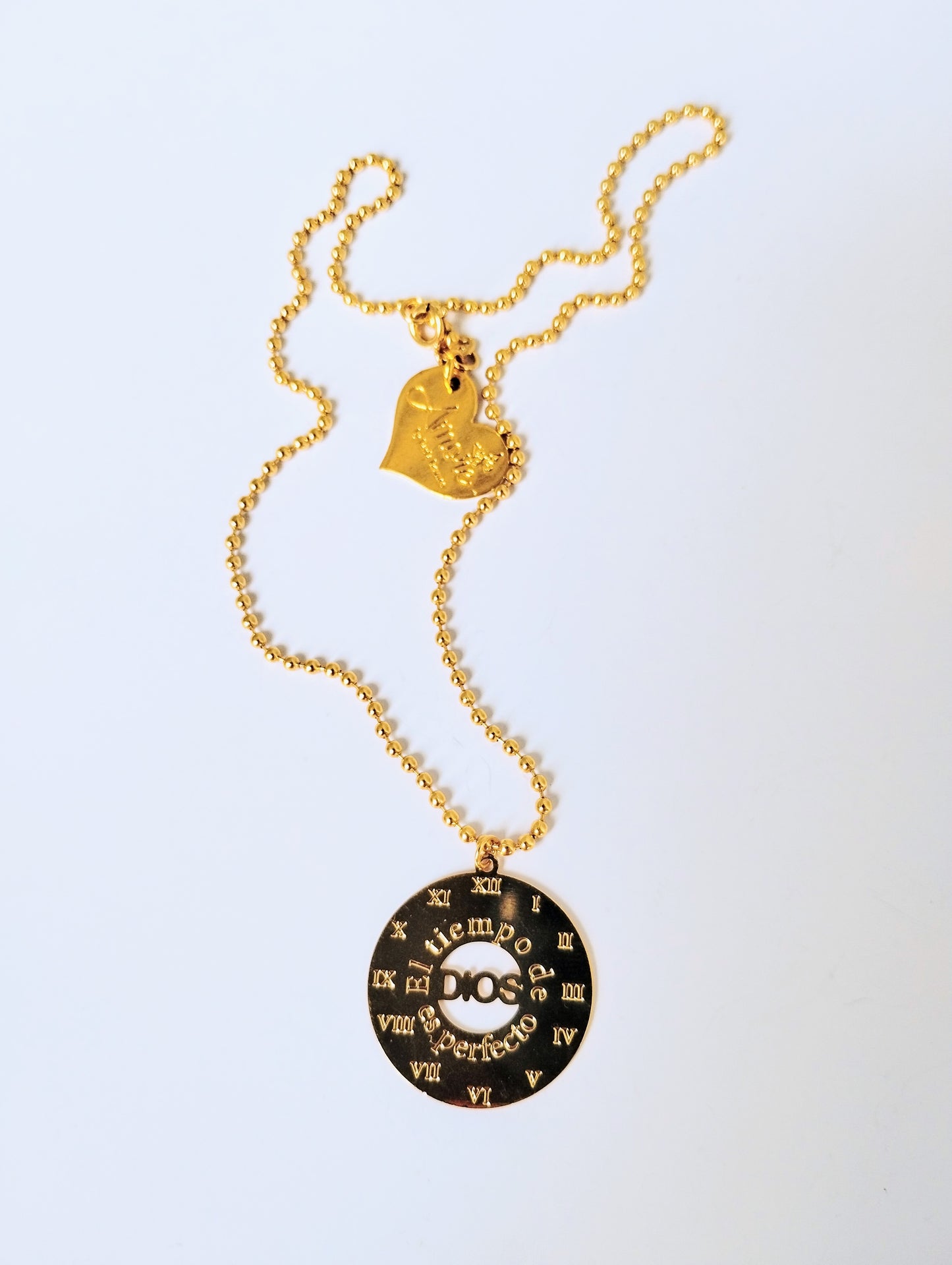 EL TIEMPO DE DIOS ES PERFECTO NECKLACE GODS TIMING IS PERFECT