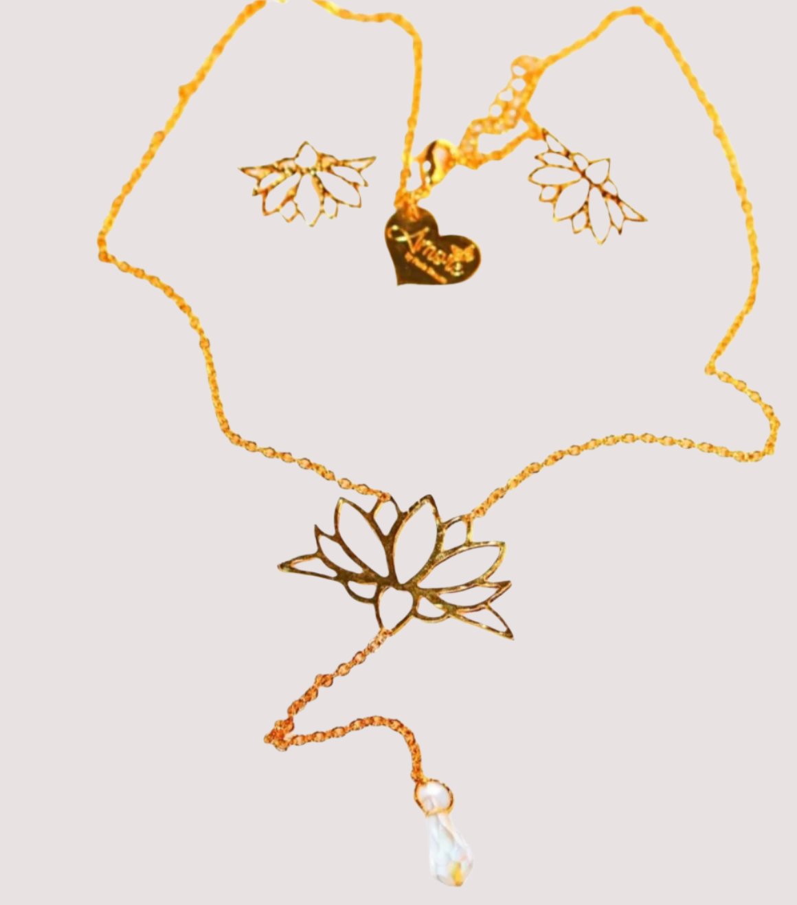 Lotus Flower Set-Necklaces