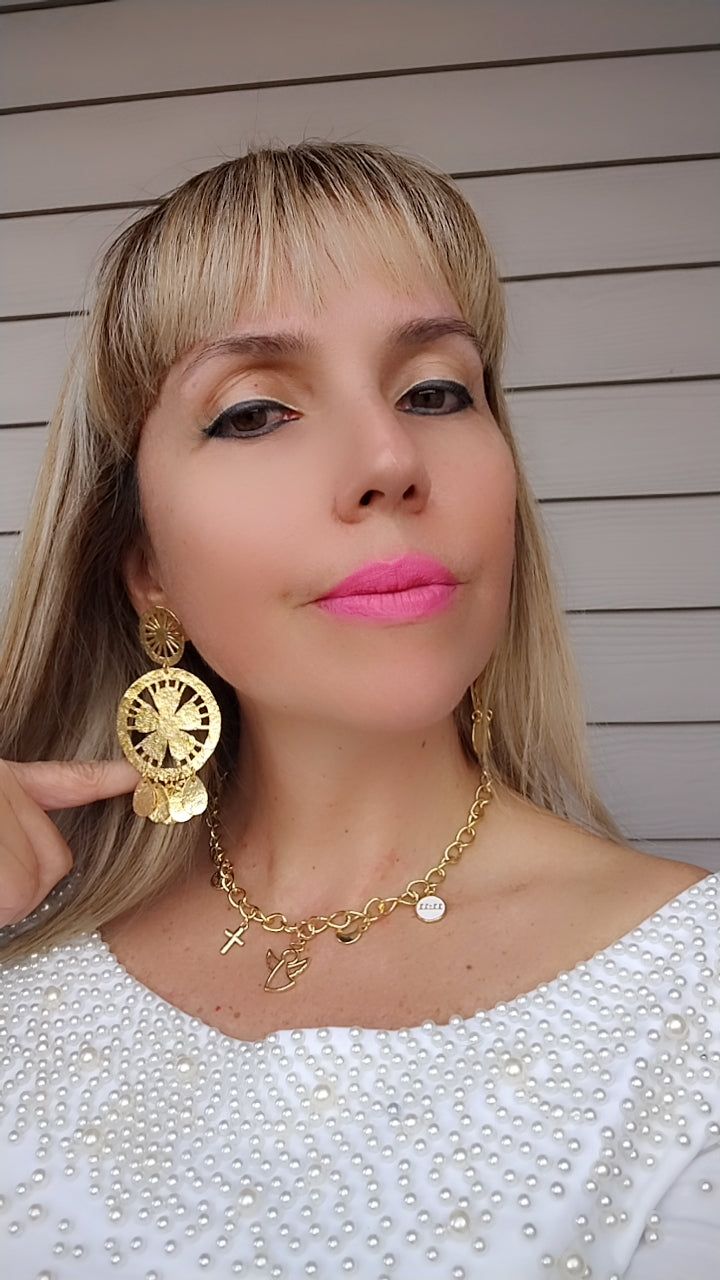 GOLDEN CIRCLE EARRINGS
