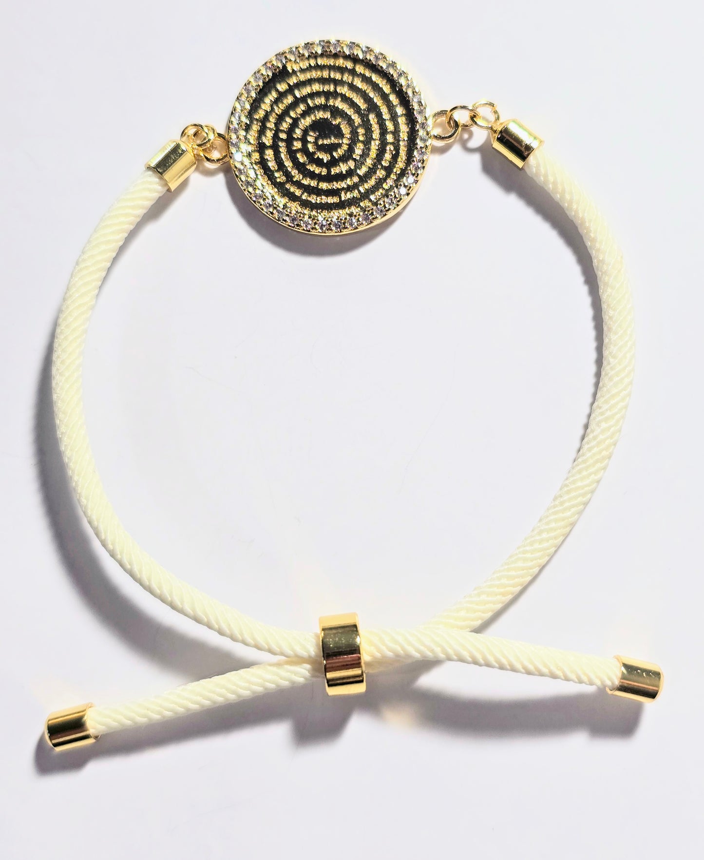 BEIGE OUR FATHER BRACELET