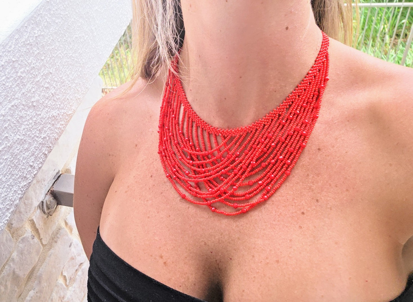 CLEOPATRA RED NECKLACE