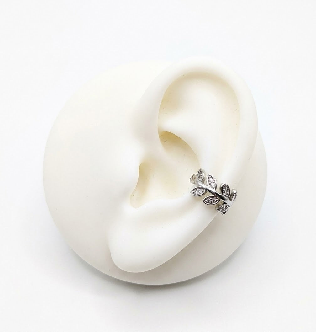 SILVER LEAF EARCUFF