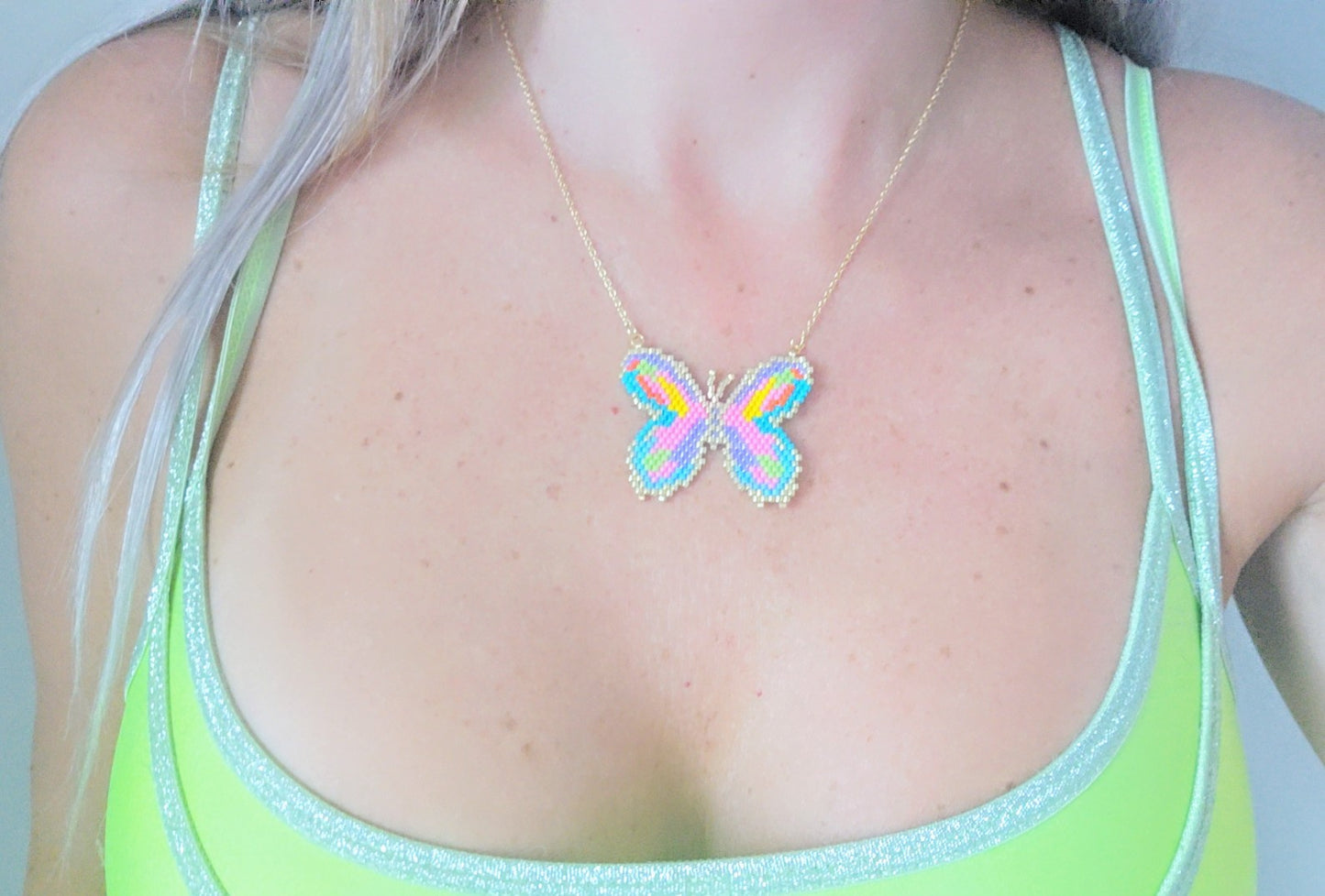 BUTTERFLY MIYUKI NECKLACE