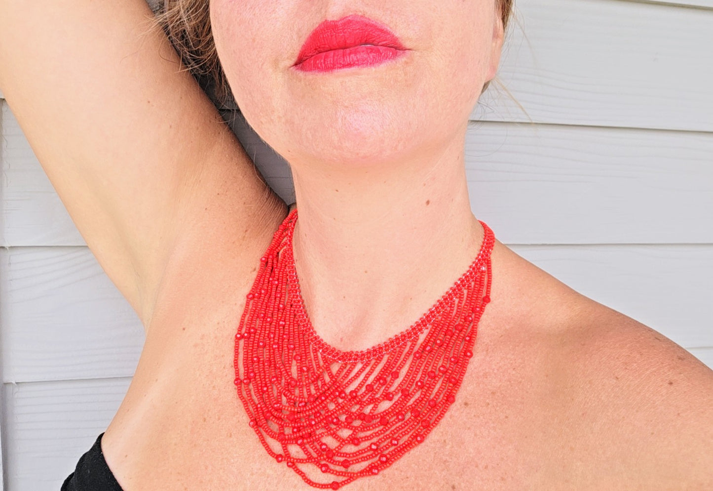 CLEOPATRA RED NECKLACE