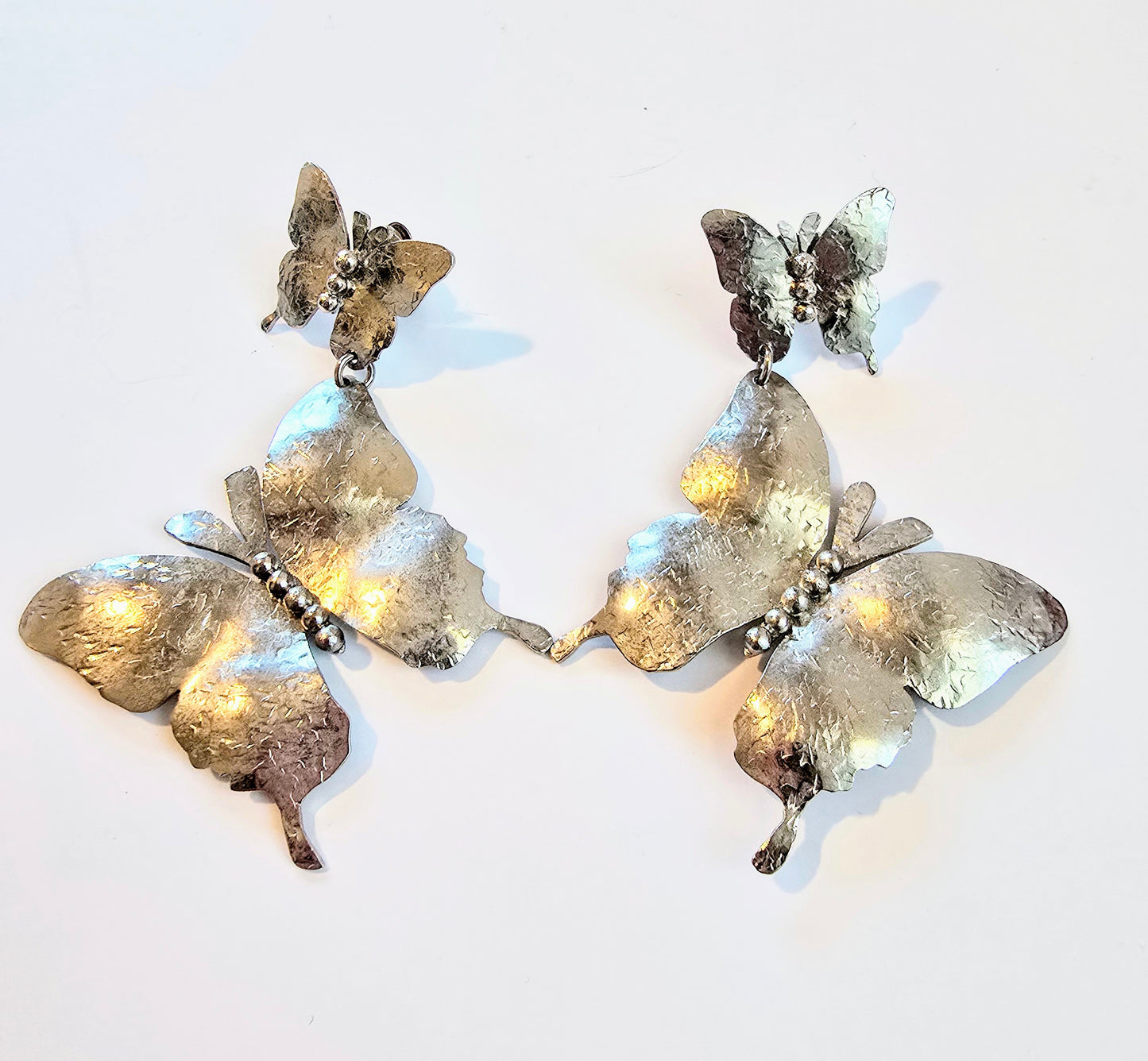 BUTTERFLIES SILVER EARRINGS
