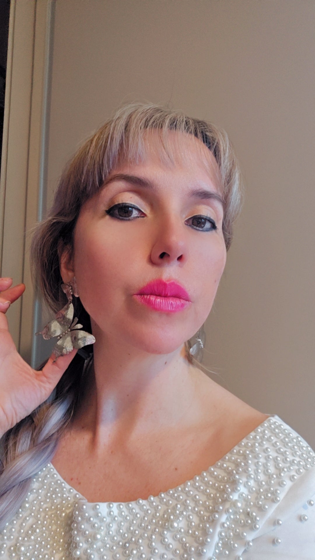 BUTTERFLIES SILVER EARRINGS