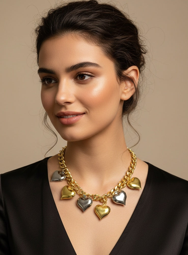 MONACO HEARTS NECKLACE