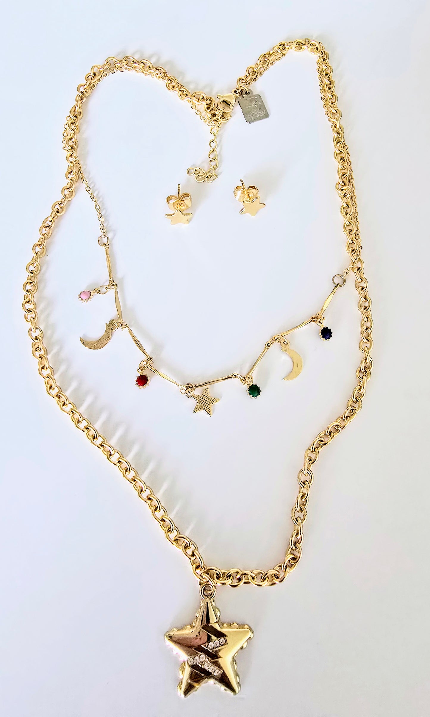 MINI MOON DOUBLE NECKLACE