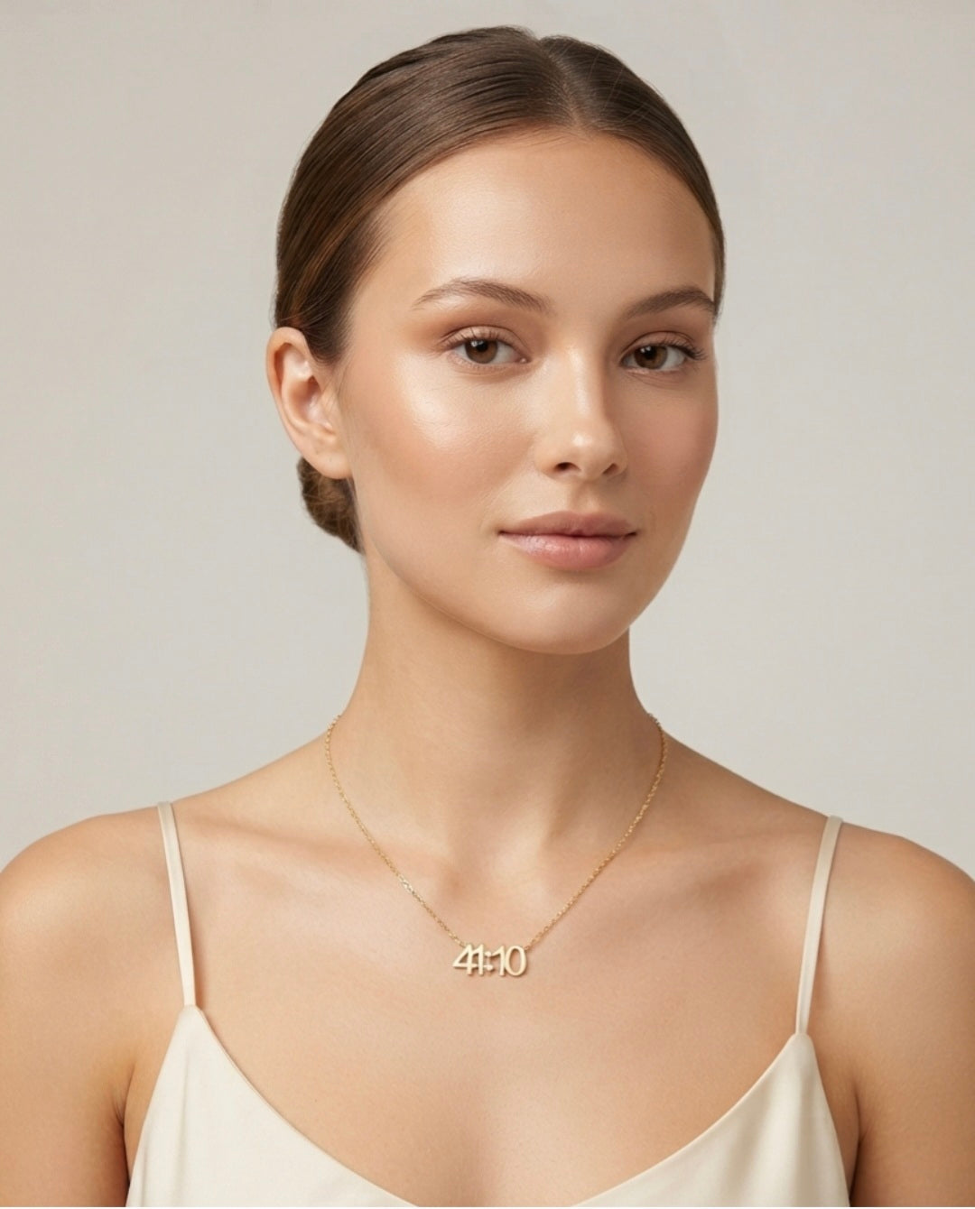 ISAIAH 41:10 GOLD NECKLACE
