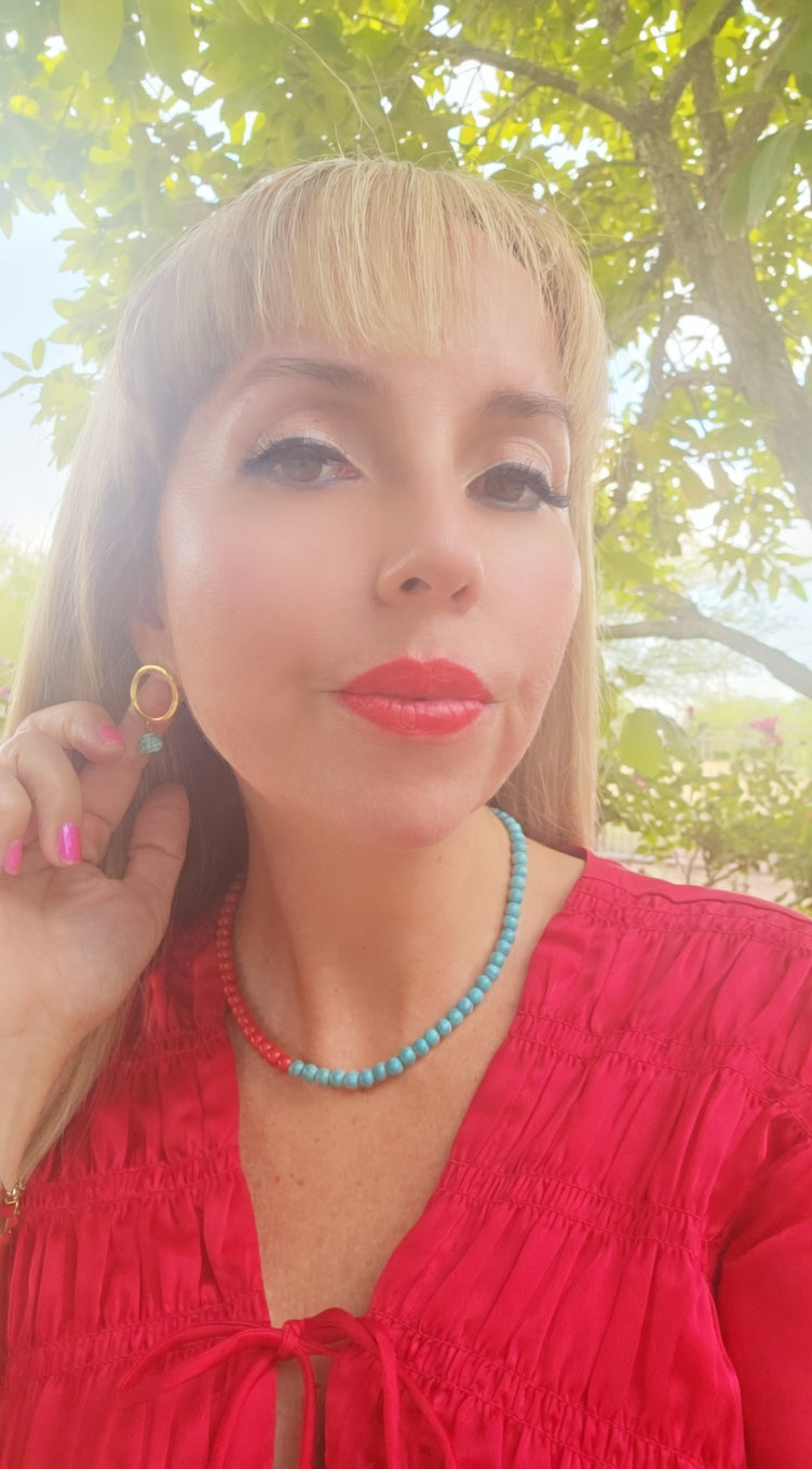 TURQUOISE HOOPS
