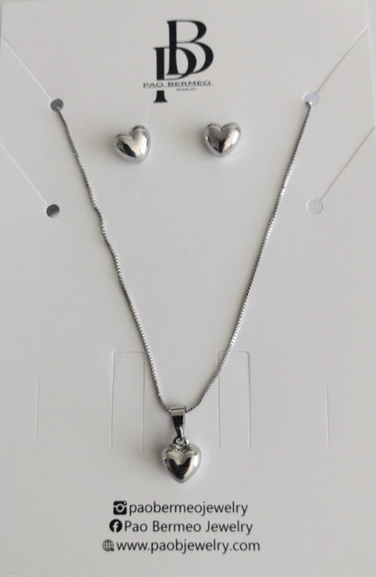 SILVER HEART SET