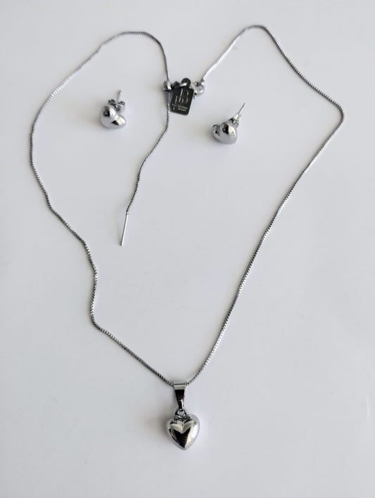 SILVER HEART SET