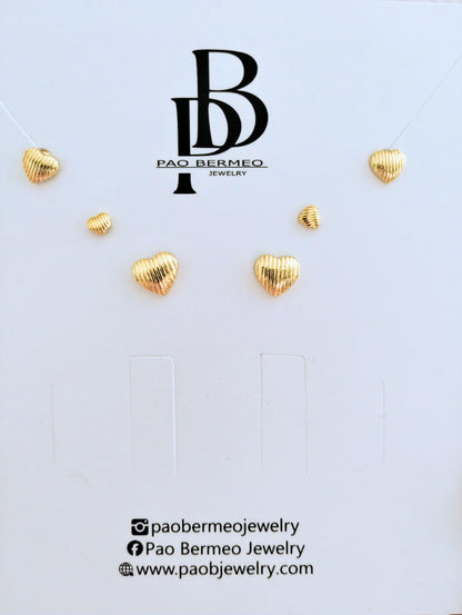 MARA GOLD HEARTS SET