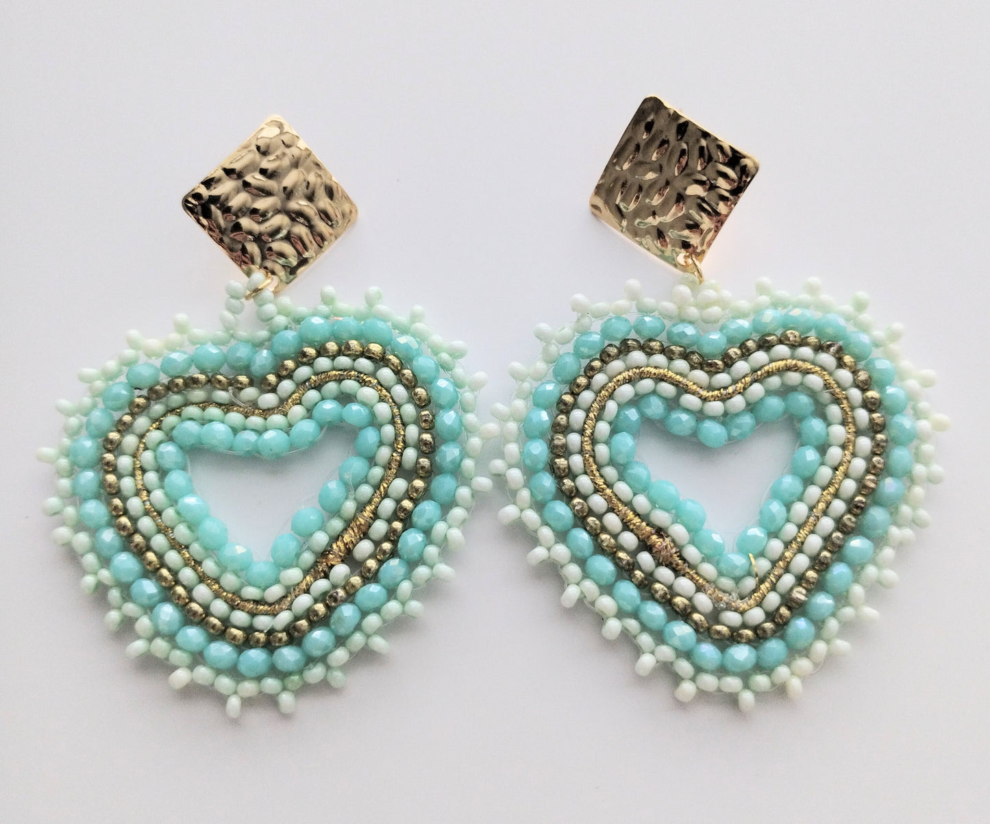 JULIETH HEART BEADED EARRINGS