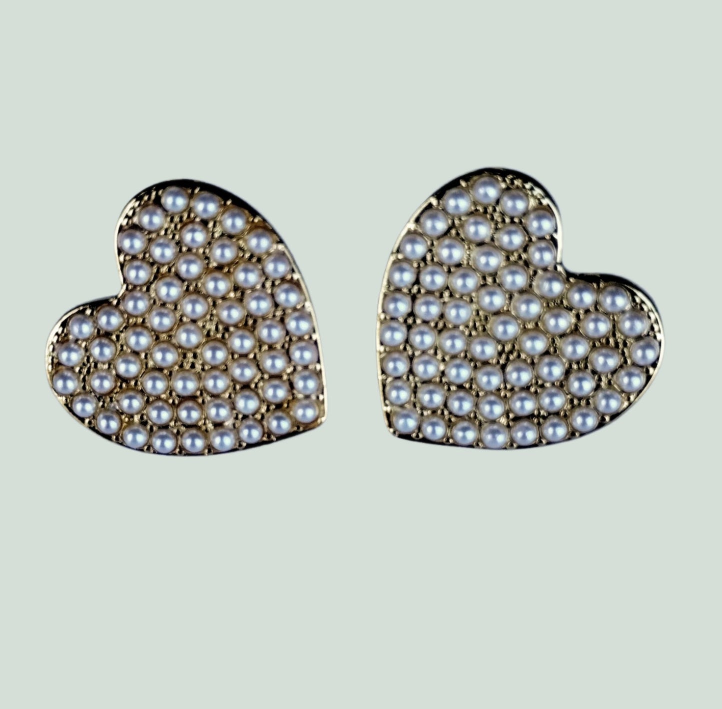 PEARLS HEARTS STUDS