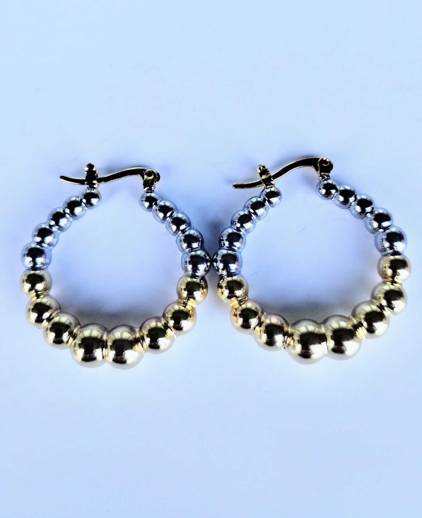 ANDREA HOOPS GOLD AND SILVER