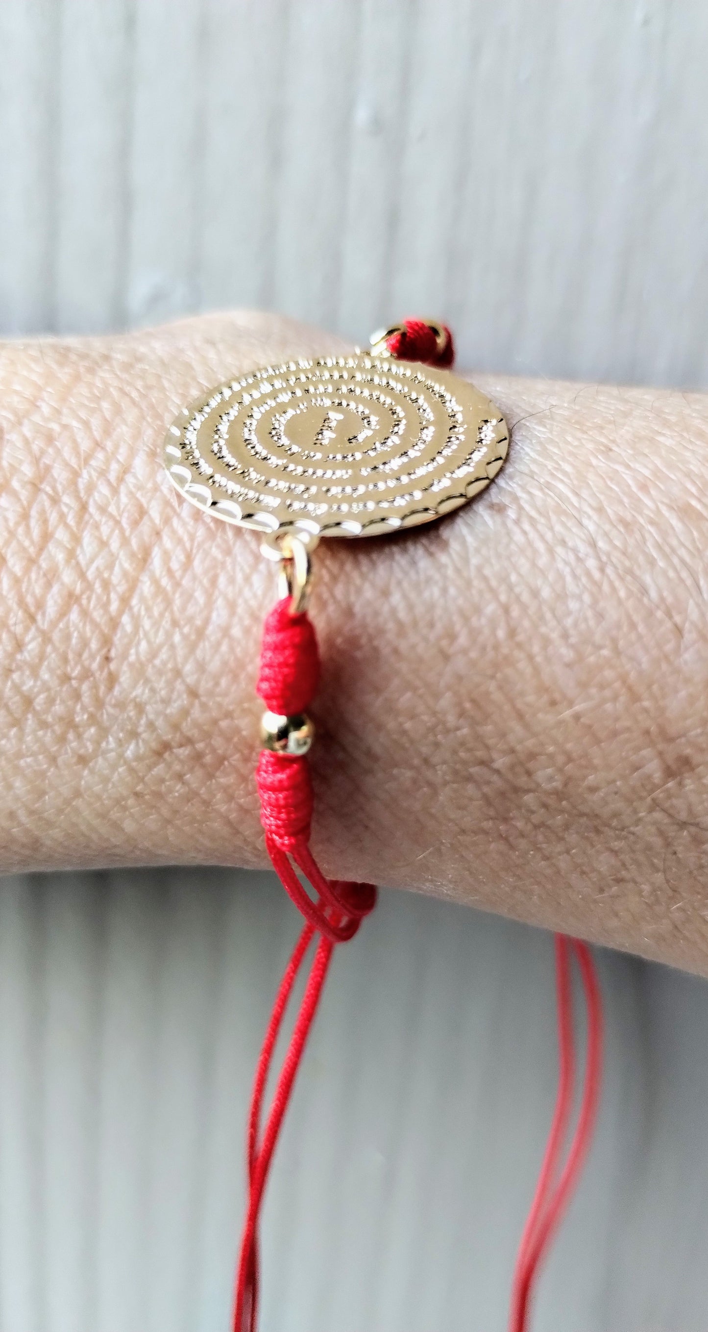 OUR FATHER PRAYER BRACELET THREAD RED