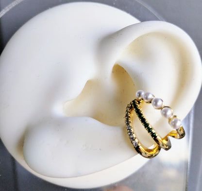 KATHIA EARCUFF 3 STONES