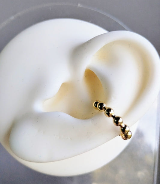 GOLD BEADS EARCUFF