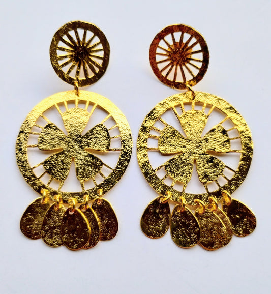 GOLDEN CIRCLE EARRINGS