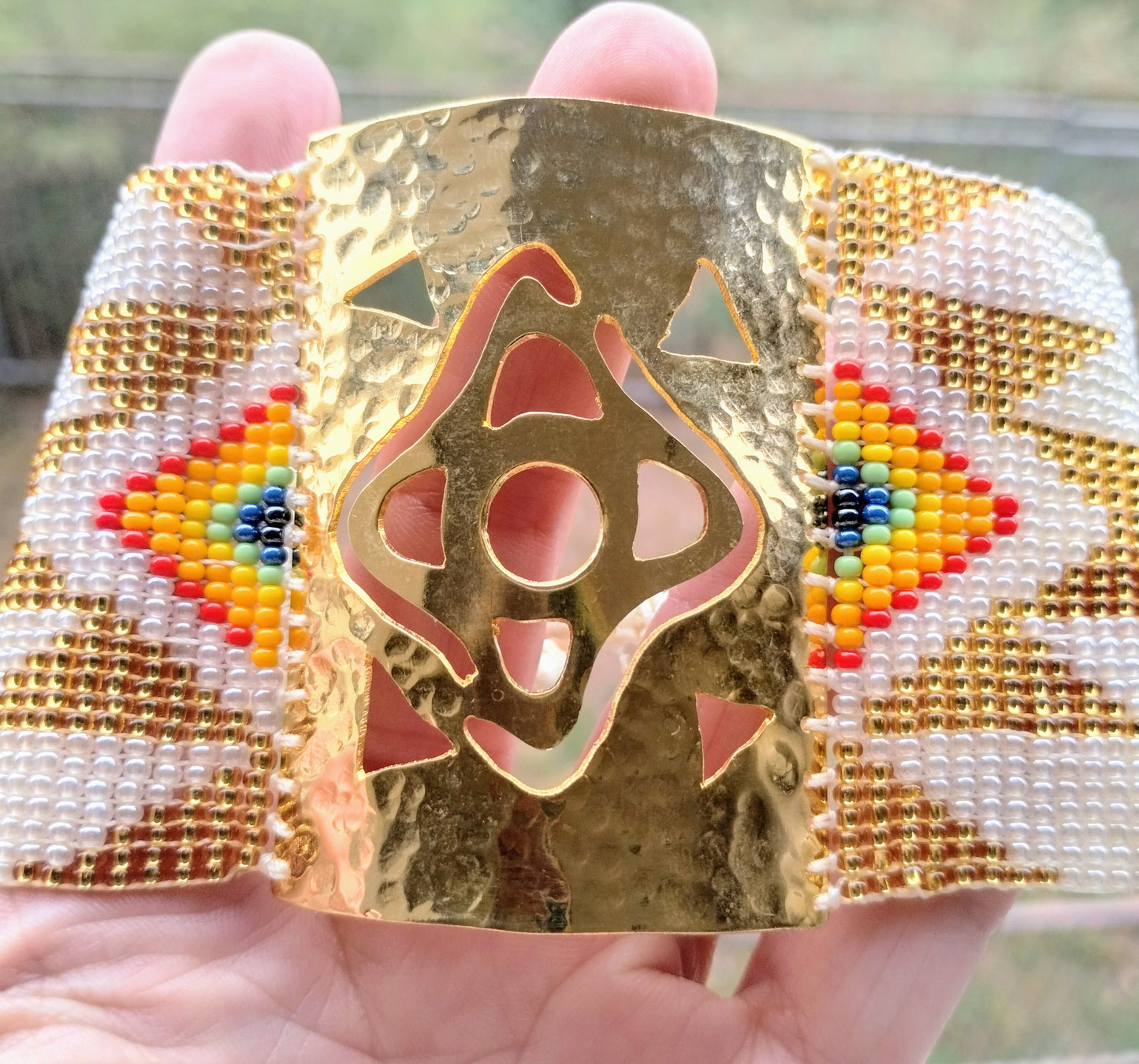 SUN GOLD BEADED BRACELET