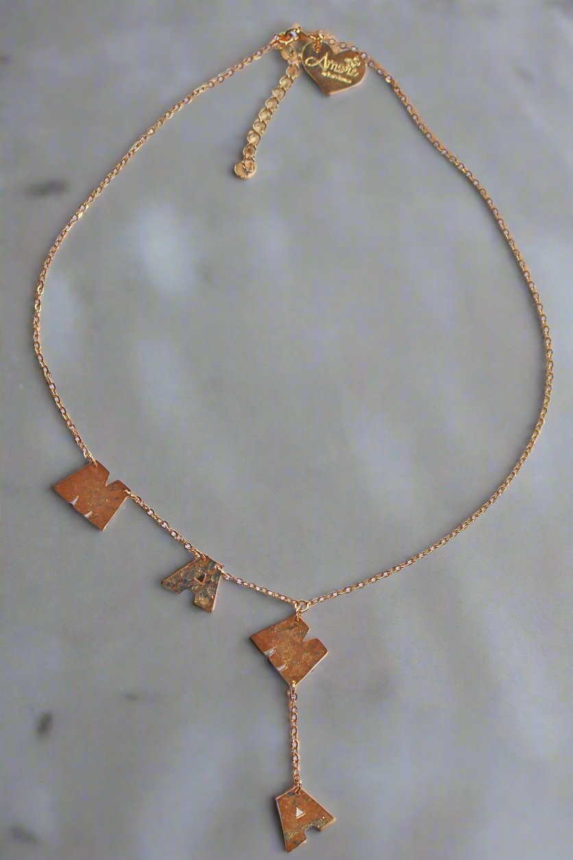 Mama necklace:Beautiful and Unique handmade mama necklace.