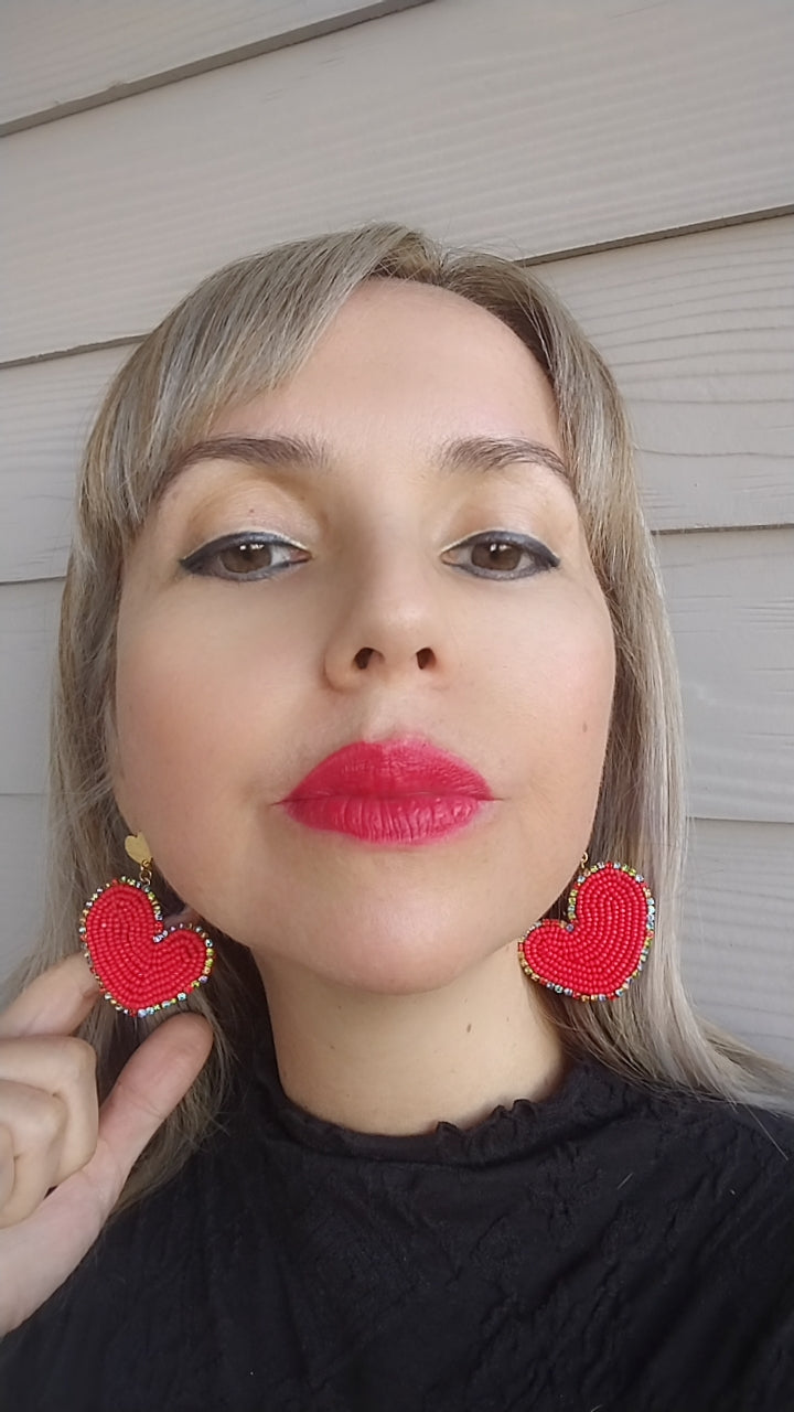 I LOVE MYSELF HEARTS EARRINGS