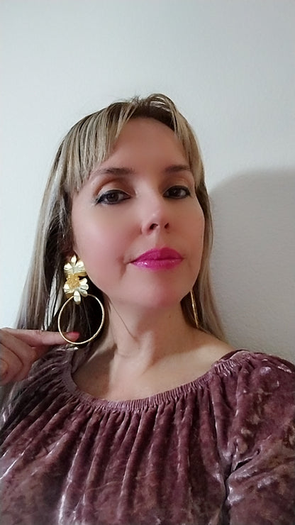 FLORA GOLD EARRINGS