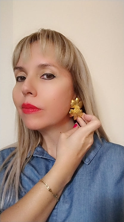 FLORA GOLD EARRINGS