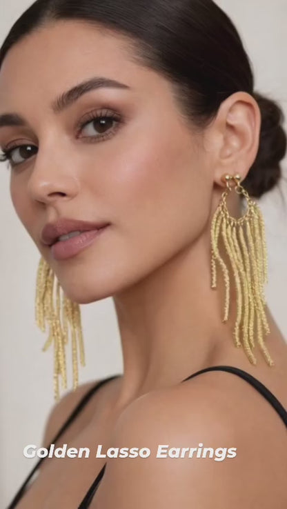 GOLDEN LASSO EARRINGS