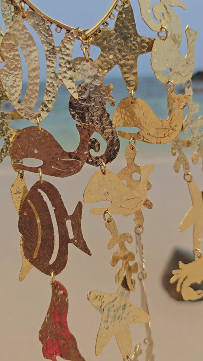 AQUA GOLD NECKLACE