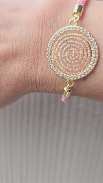 OUR FATHER PRAYER PINK BRACELET
