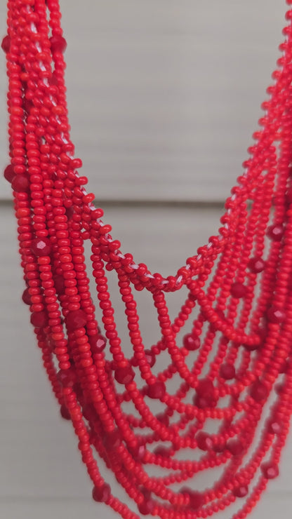 CLEOPATRA RED NECKLACE
