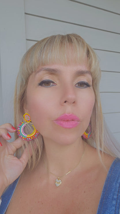 FESTIVE BEADED EARRINGS