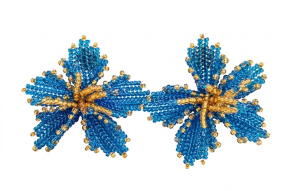 OCEAN BLOOM BEADED EARRINGS