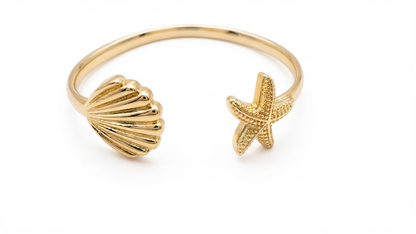 STARFISH & SHELL CUFF
