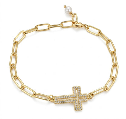 GRACE CROSS BRACELET