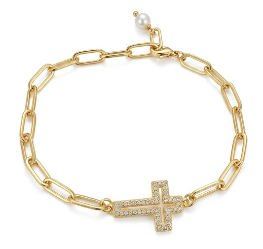GRACE CROSS BRACELET