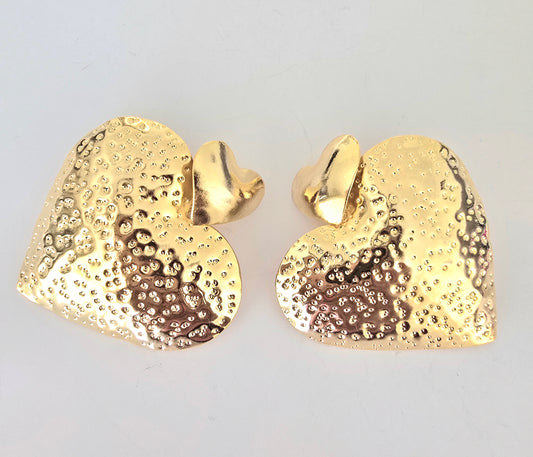 CHUNKY HEARTS EARRINGS