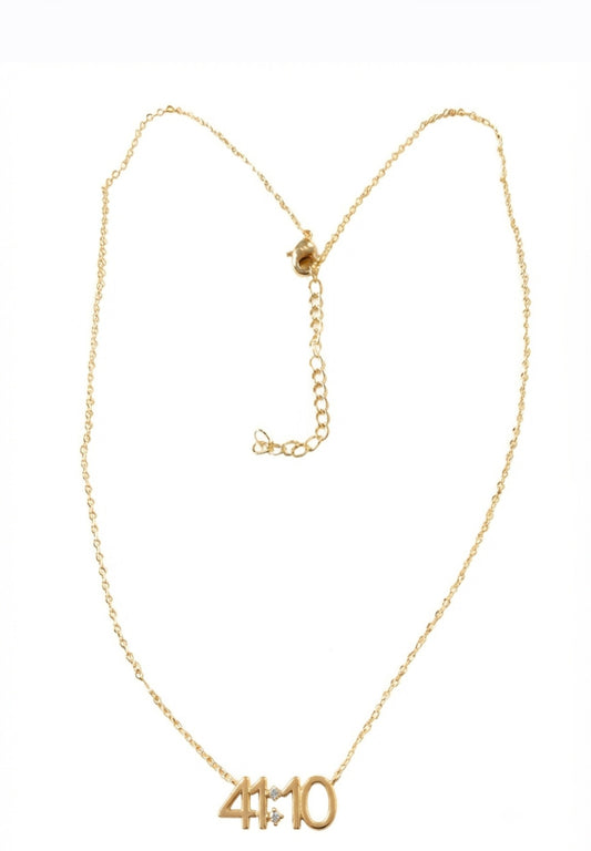 ISAIAH 41:10 GOLD NECKLACE