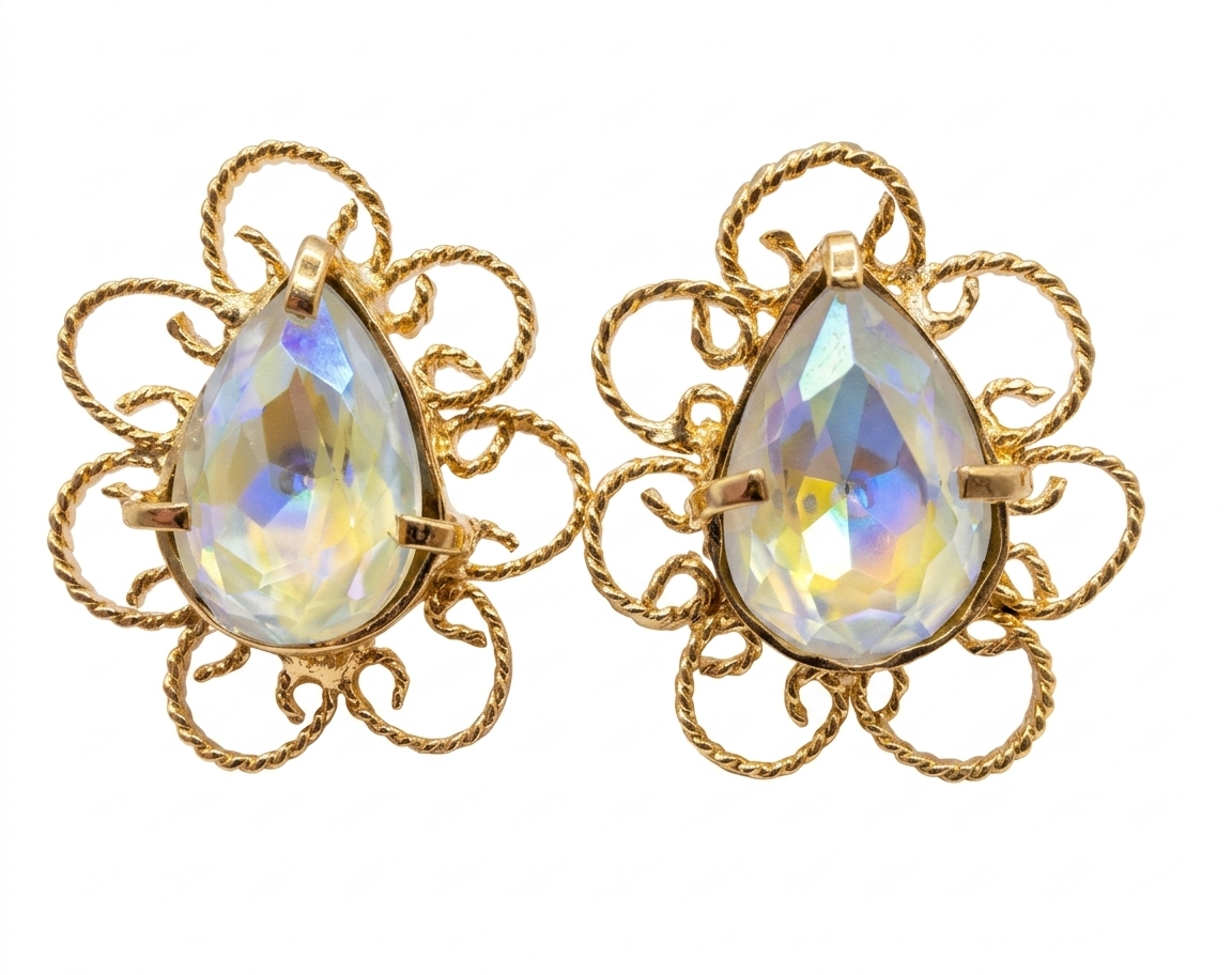 PARIS WHITE SWAROVSKI STUDS