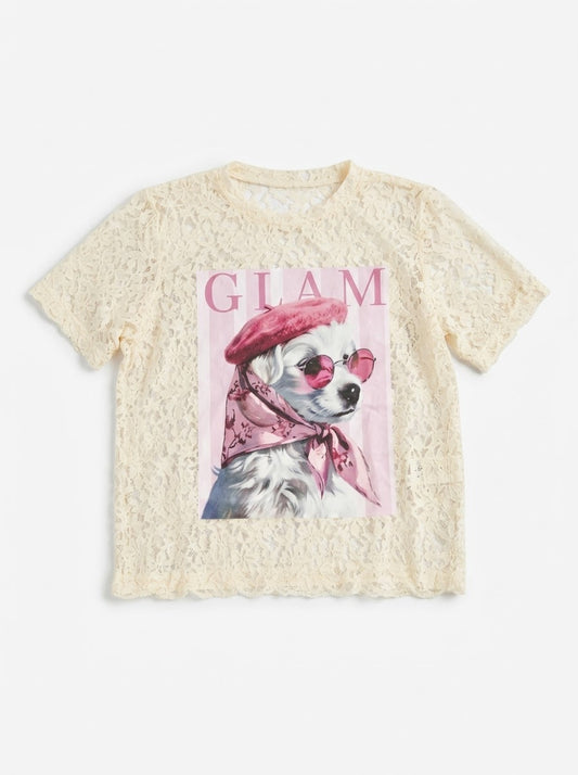 CREAM DOGGIE BLOUSE