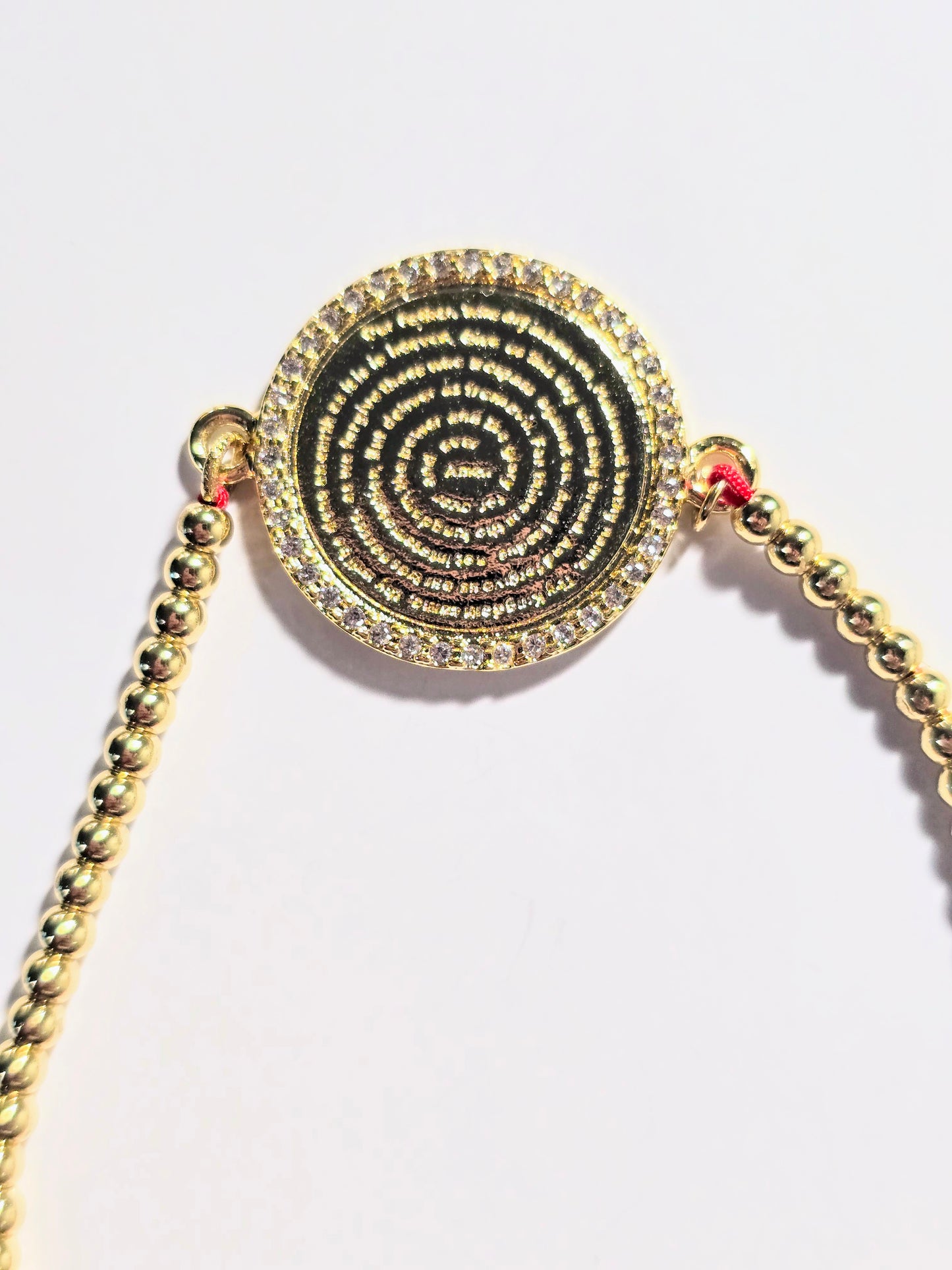 OUR FATHER PRAYER BRACELET GOLD BEADS