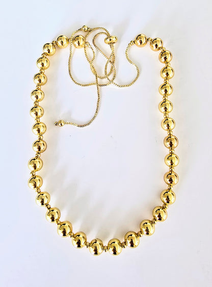 AMANDA GOLD BEADS CHOKER