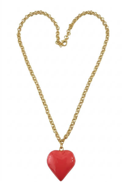 PASSION RED HEART NECKLACE