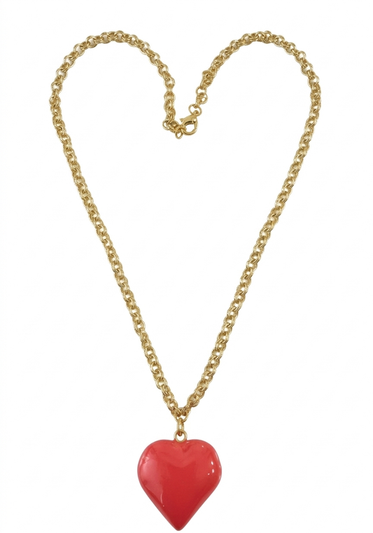 PASSION RED HEART NECKLACE
