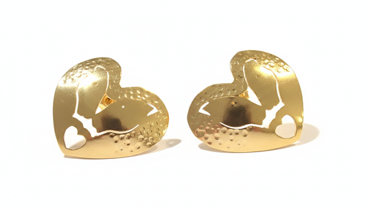 THE LOVERS HEARTS HORSES EARRINGS