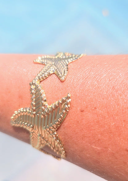 STARFISH CUFF GOLD